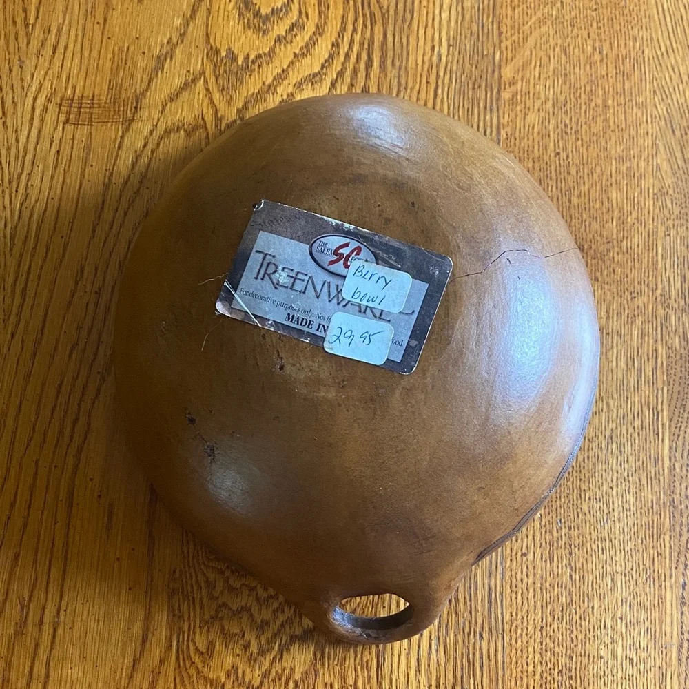 Rustic Brown Two-Handled Serving Bowl